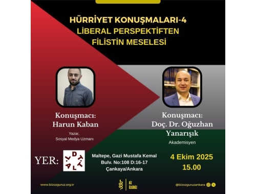 Liberal Perspektiften Filistin Meselesi Semineri